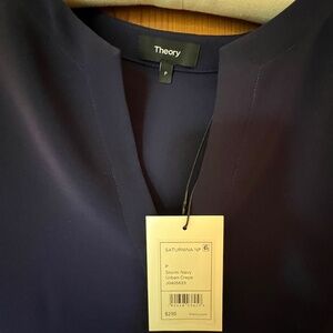Theory Saturnina NP Shift Dress, Storm Navy, Size P (XS) , NWT
